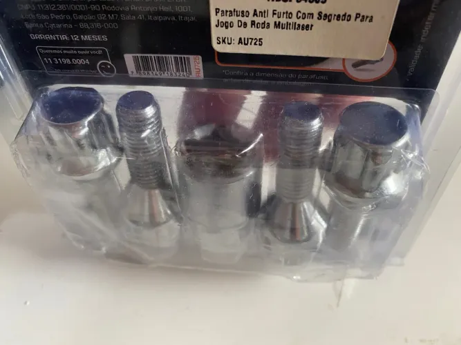 Parafusos anti furto