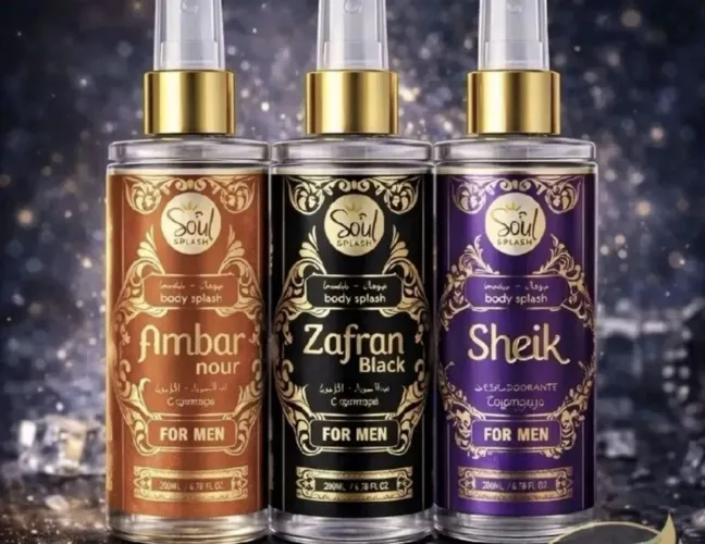 Kit com 3 boddy splash arabes com 100 ml cada 