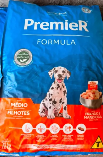 Ração premier 20kg Médio filhotes