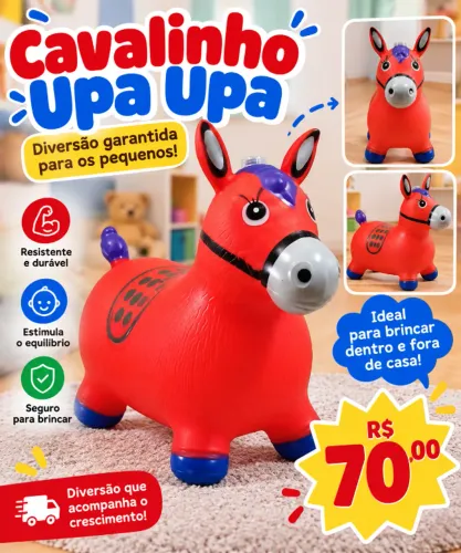 Cavalinho Upa Upa Infantil - Diversão Garantida por R$70!