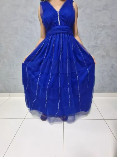 Vendo Vestido de Festa Azul Celeste Nunca Usado