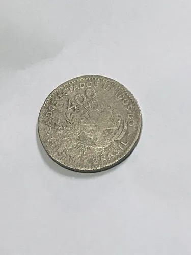 Relíquia Numismática: Moeda de 400 Réis Antiga - Brasil