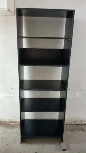 Estante MDF preto 190x60x40