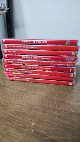 9 Jogos Nintendo Switch em Excelente Estado | Pokémon, SMT V, Crash, Dragon Ball