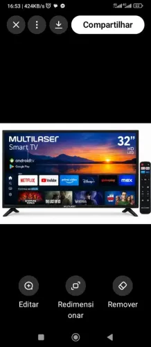 TV smart Multilaser 43 polegadas
