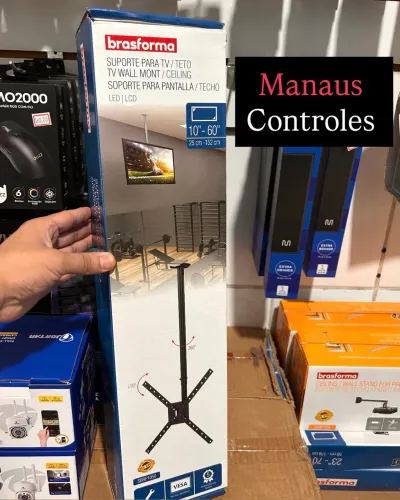 Suporte de Teto para Tv 10 a 60 Polegadas ( Até 90cm do Teto )