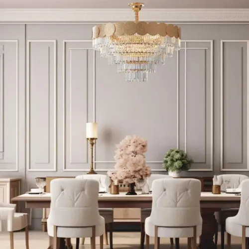 [NOVO] Lustre Pendente Pisa Gold Hevvy 13 Lâmpadas Cristal