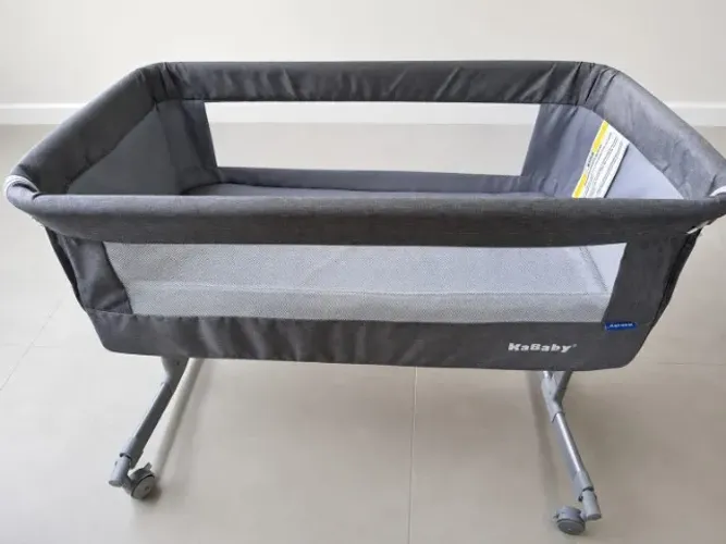 Berço Moisés Co-bed cinza Kababy