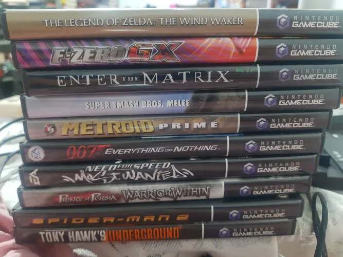 Lote 10 jogos gamecube 