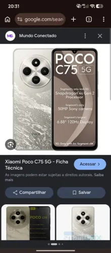 Celular poço c75