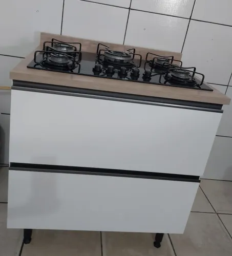 Balcão com Cooktop Brastemp 5 bocas 