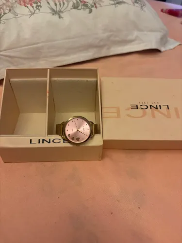 Relógio Lince Feminino Original Dourado com Caixa - Estado de Novo