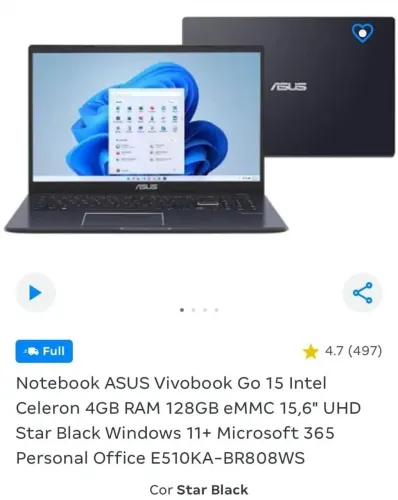 Notebook Asus