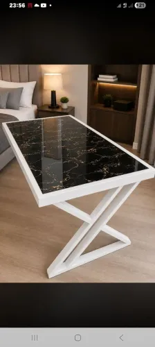Mesa com Tampo de porcelanato sob encomenda 