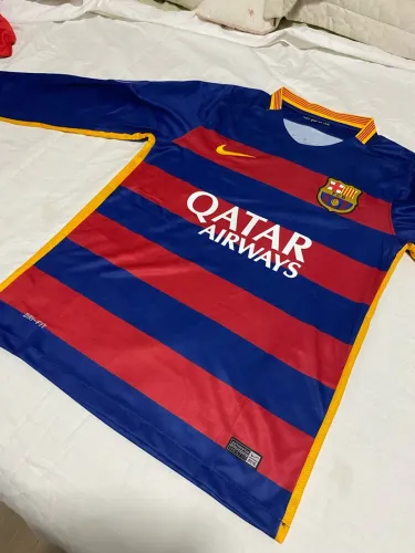 Camisa Barcelona manga longa, versão torcedor, 15/16