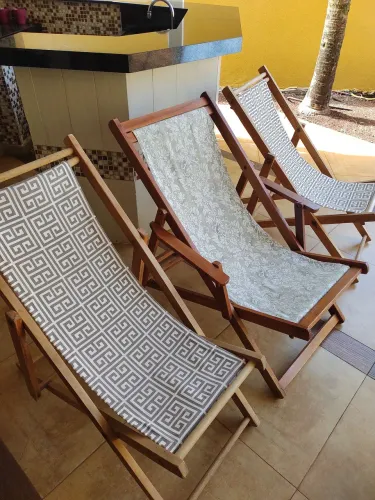 Oportunidade!! Espreguiçadeiras dobráveis campo praia