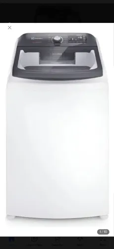 Máquina De Lavar 15kg Electrolux Com Cesto Inox (lec15)