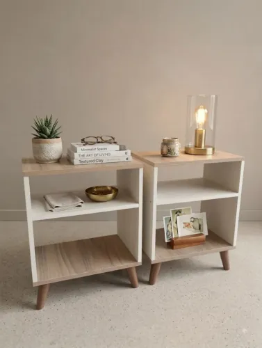 Mesinha de cabeceira MDF 60x42x27 