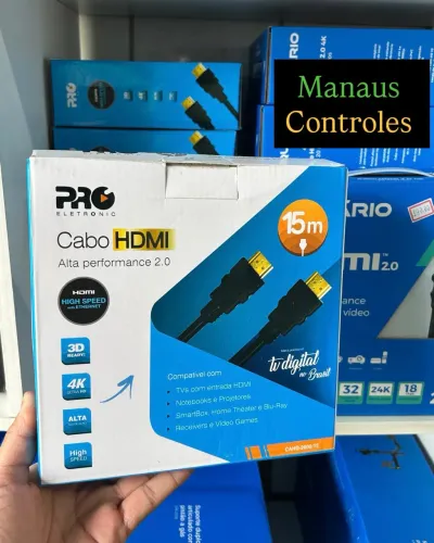 Cabo Hdmi 15 Metros 2.0 Resolução 4K ( Fazemos Entregas )