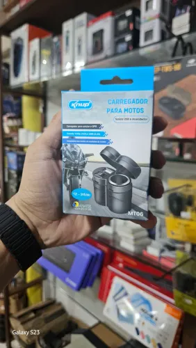 Carregador tomada usb 12v para motos