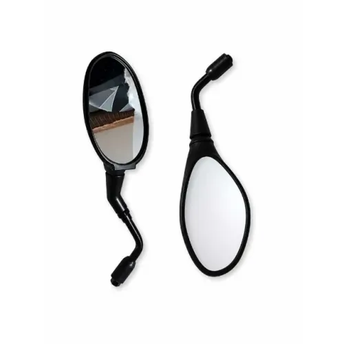 Par Retrovisor Moto Esportivo Universal Rosca Honda Par Preto (3 Modelos)