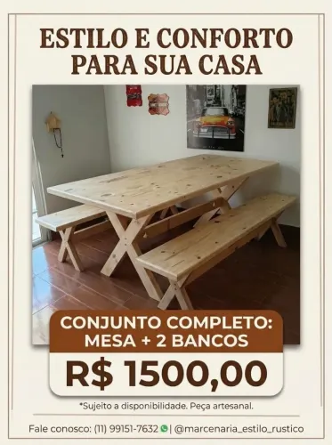 Mesas Rústicas Novas