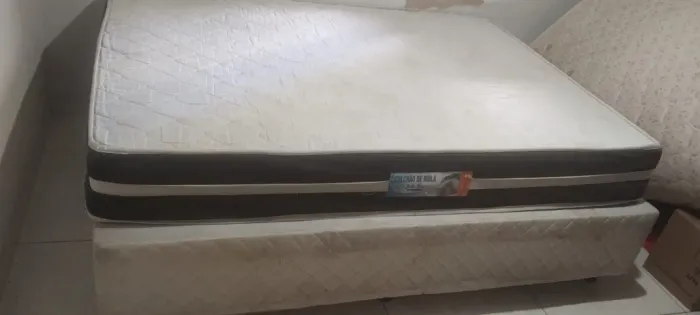 cama box com colchão solteiro e casal