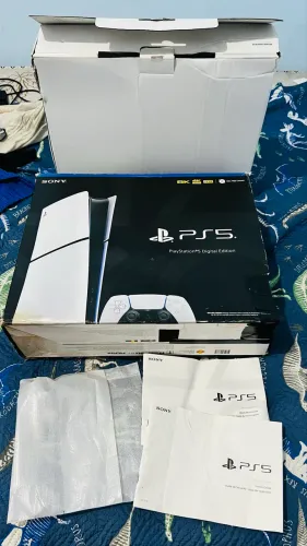 Caixa vazia PS5 completo com berço e todos os manuais