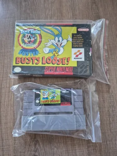 Jogo Busts Loose SNES + Caixa Originais