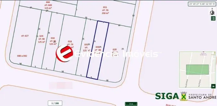 Terreno à venda, 125 m² por R$ 500.000 - Vila Floresta - Santo André/SP