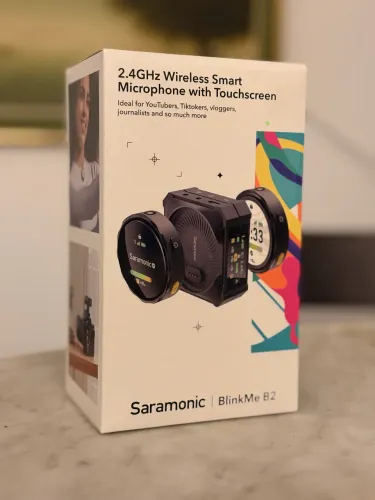 Microfone Wireless - Saramonic BlinkMe B2 - Com tela touch. Novo e lacrado