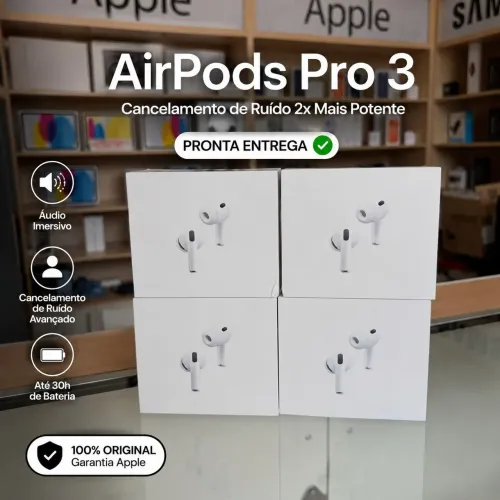 Air Pods Pro 3! Com cancelamento de ruído - lacrado!!
