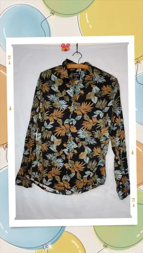 Camisa longa tamanho G estampa floral