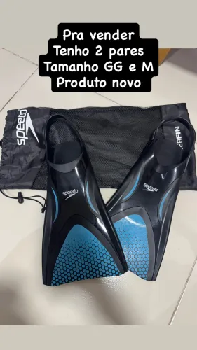 Nadadeira Natação Speedo pé de pato power fin mergulho tamanhos GG e M 