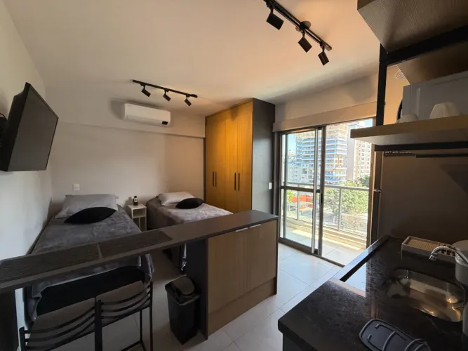 Apartamento para locação em Indianópolis com 1 quarto, 26m²