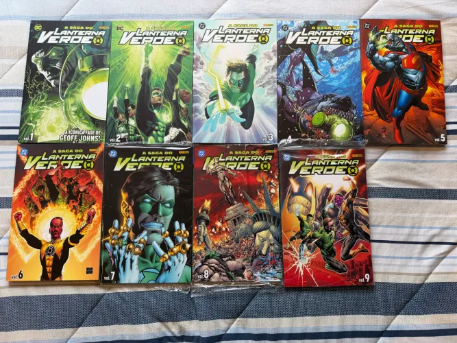 Saga do Lanterna Verde - Volumes 1 ao 9 (7, 8 e 9 ainda lacrados)