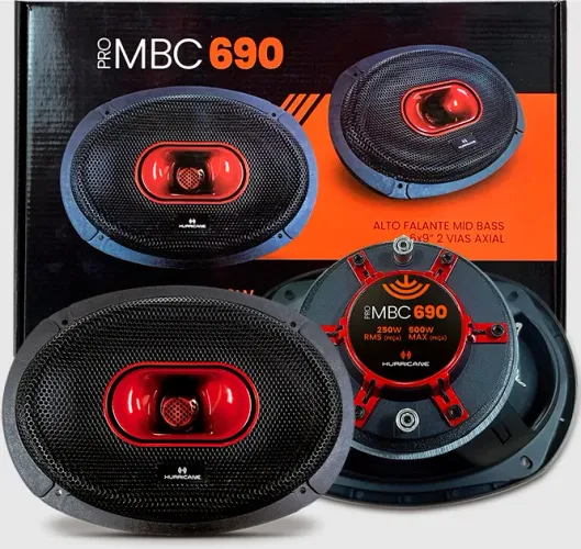 KIT 6X9 2 VIAS AXIA 500W MAX 4HMS MBC 690 (PAR) - HURRICANE