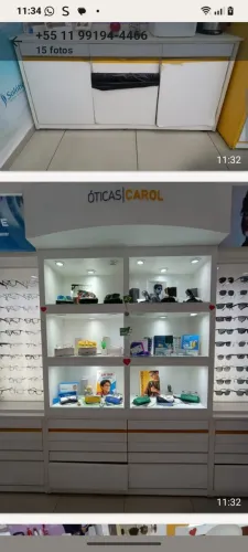 Mobiliário usado de ótica 