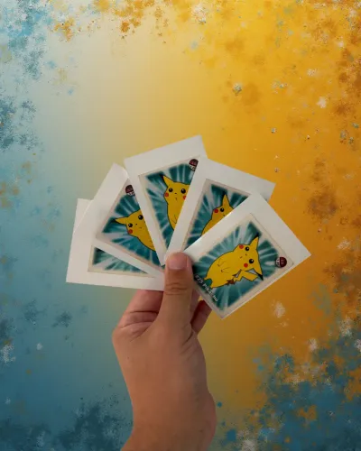 Lote 5 Figurinhas Pokémon Pikachu Panini Vintage Anos 90