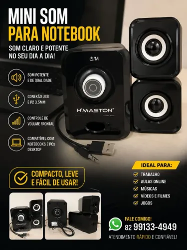 Som para notbook e PC 