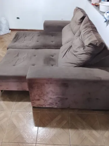 Sofá cama usado por 600 reais