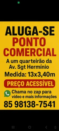 Alugo espaço para comércio 