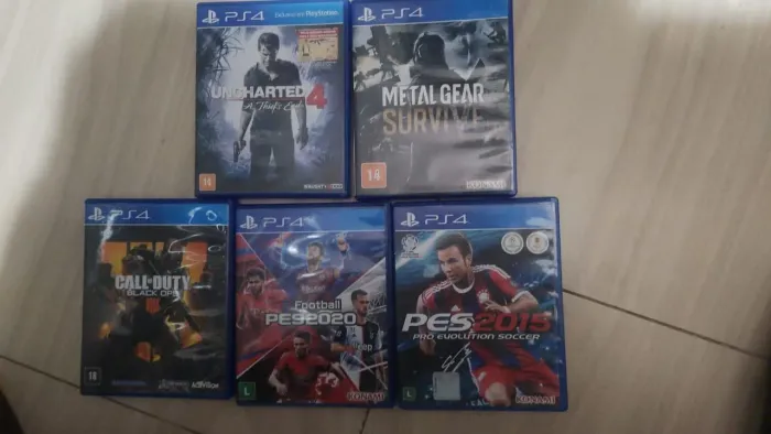 Lote 5 jogos ps4 
