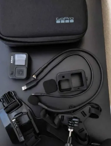 Go pro Hero 9 Black + acessórios MotoVlog +<br>Cartão de memória