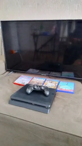 PLAYSTATION 4+TELEVISAO+4 JOGOS