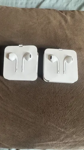  02 Fone De Ouvido Apple Earpods Conector Lightning