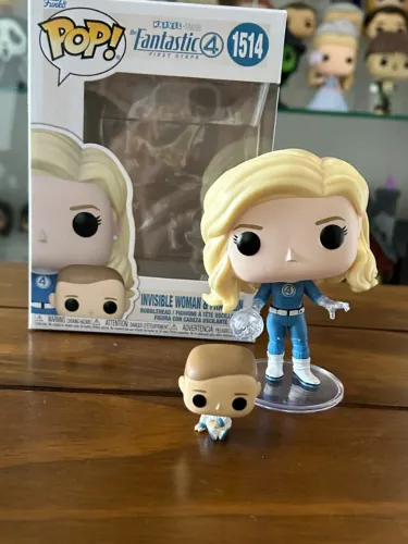Funko Pop! Marvel Quarteto Fantastico 2025 Invisible Woman e Franklin 1514