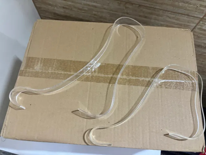 Expositor de sandália e bota acrílico  KIT COM 11 unidades ( 5 15cm - 6 23cm)