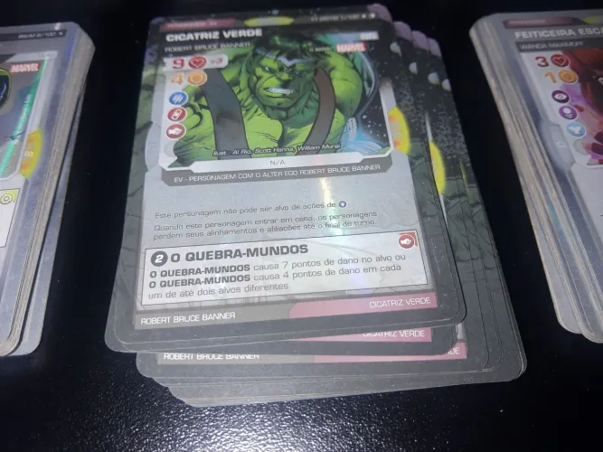 Cartas Marvel battle scenes