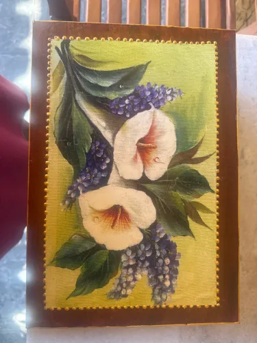Caixa de madeira Decorada com Repartições 